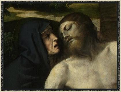 Mary with Jesus after crucifixion